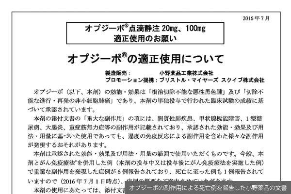 政府による「オプジーボ・バッシング」の二律背反